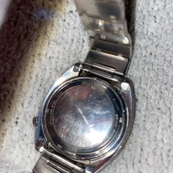 1974 BULOVA Accurton Vintage Day Date Retro Mens Stainless Steel Watch - Picture 9 of 14